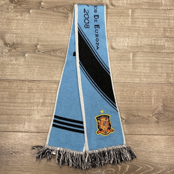 adidas Other - Spain Scarf Campeones De Europa 1964 2008 Blue Soccer Football Adidas España